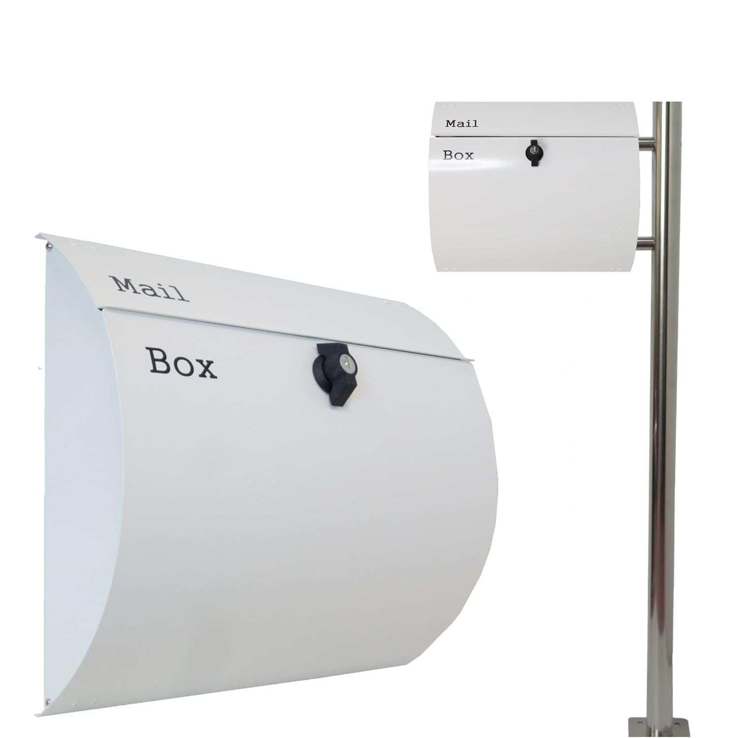 大注目 郵便ポスト郵便受けおしゃれ大型鍵付スタンドプレミアム