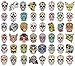 COKOHAPPY Day of the Dead Sugar Skull Temporary Tattoos (96 Counts), Halloween Face Tattoo Sticker Black Skeleton Web Red Roses Tattoo for kids Boys Girls Mexican Halloween Decor Party