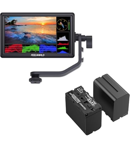 FEELWORLD FW568 バッテリー 付き Amazon.com : FEELWORLD FW568 Camera Monitor with F970 6600mAh