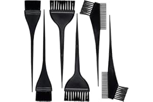 6 Pcs Hair Dye Brush Applicator Kit Hair Coloring Brushes for Women Men Black