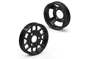 Bevinsee M52TU M54 Water Pump & Power Steering Pump Pulley Kit Compatible with BMW E46 1999-2005 320i 323i 325i 328i 330i, et