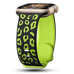 CreateGreat Sport Leopard Engraved Bands Compatible