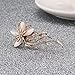 LAYs Cat's Eye Rhinestone Brooch Bouquet Flower Lapel Pin Vintage for Wedding Bridal Women