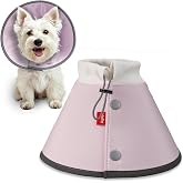 Agape Soft Dog Cone for Small Dogs &amp; Cats, Recovery Collar to Stop Licking | Comfy E Collar Alternative for Puppies, Adjustable Cloth Cone After Surgery, Protective Neck Cone for Kittens, Washable