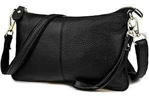 Artwell Genuine Leather Clutch Wallet For Women Wristlet Envelop Crossbody Purse Card Shoulder Bag