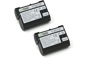 Wasabi Power Battery (2-Pack) for Nikon EN-EL15, EN-EL15a, EN-EL15b, EN-EL15c & D500, D600, D610, D750, D780, D800, D800E, D8