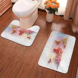 Alfombra de baño antideslizante, supersuave, de lujo, alfombrilla de