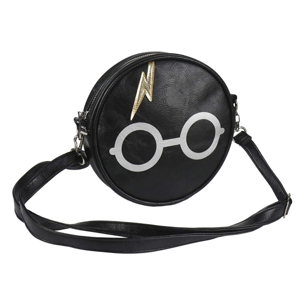 Cerdá Bolso Bandolera Harry Potter Casual Daypack, 18 cm, Black (Negro)