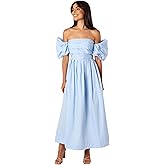 Petal & Pup Womens Solana Off Shoulder Midi Dress