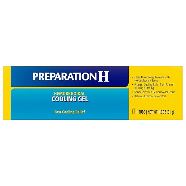 PREPARATION H HEMORRHOID COOLING GEL WITH ALOE FOR FAST DISCOMFORT RELIEF – 1.8 OZ TUBE