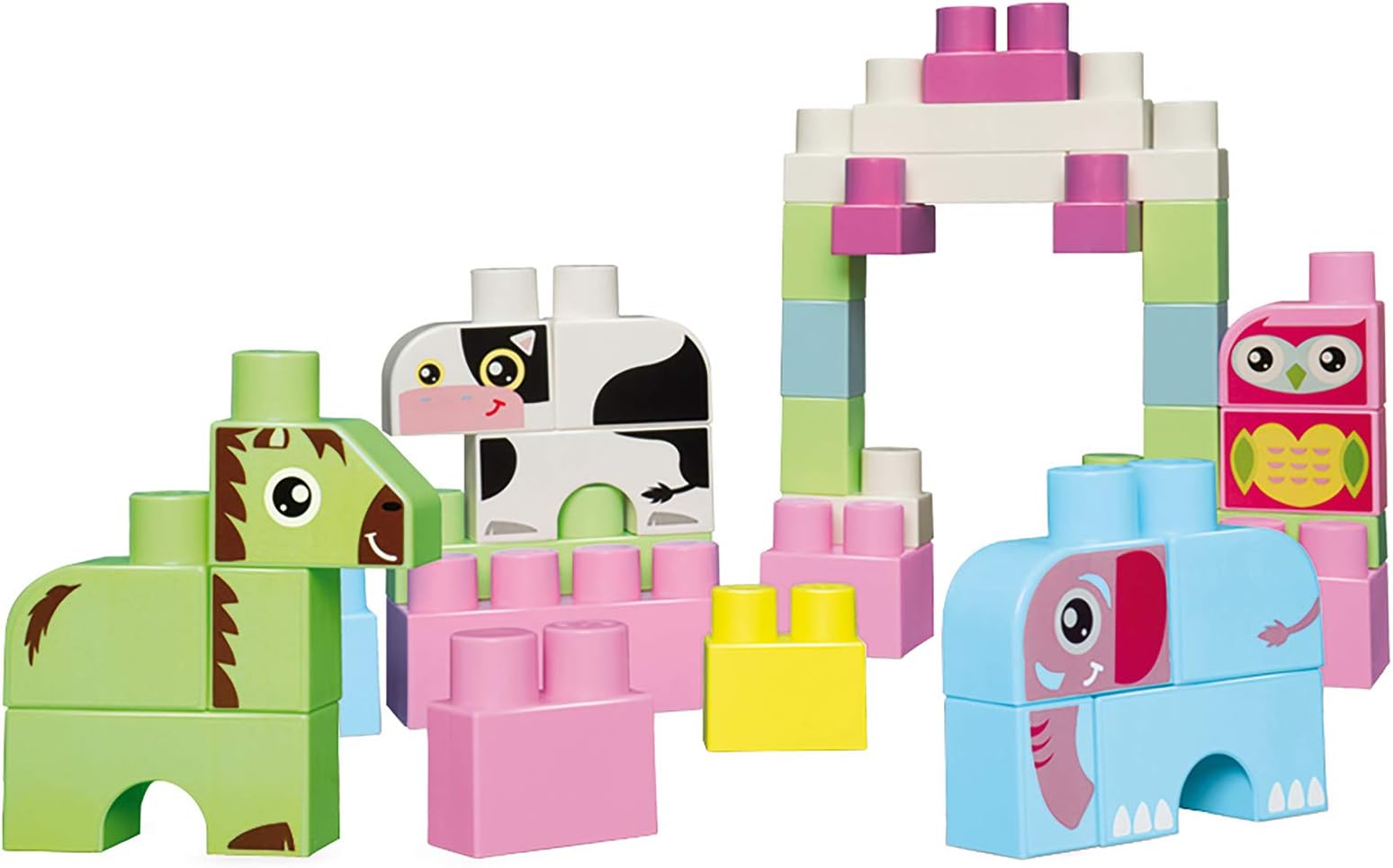 Ecoiffier ABRICK Maxi Roze DIERENBOX 50D