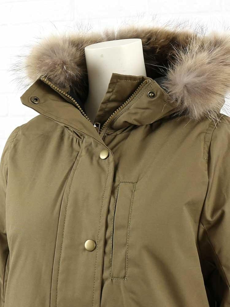 Amazon スタイルザンパフォーザホリデイズ Style Zampa For The Holidays ポリエステル綿ファーフード付きモッズダウンコートz コート ジャケット 通販