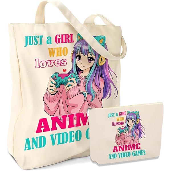 Amazon.com: LANBAIHE Just A GL Who Loves Anime Tote Bag, Anime