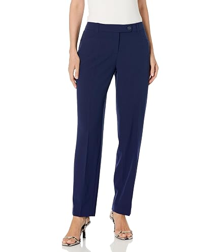 Jones New York Women's Pull-On Straight-Leg Pant at Amazon Women's Clothing store