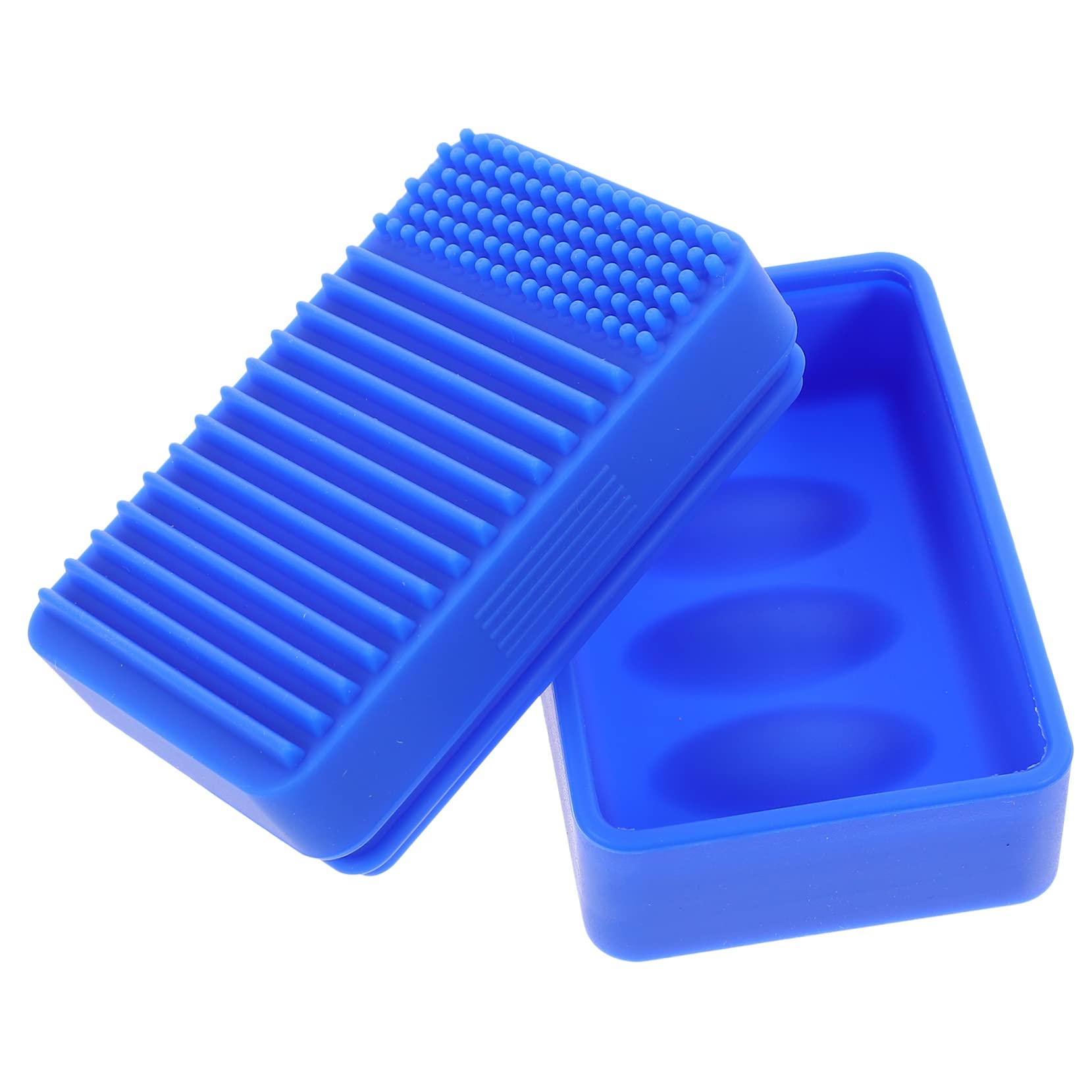 Homoyoyo Box Silicone Soap Dish Silcone Body Scrubbers Silicone Travel Containers Portable Soap Dish Travel Soap Case Soap Tray Bathroom Soap Box Bar Soap Box Bathroom Soap Holders Suitcase