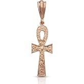 Better Jewelry Real Copper Etched Ankh Pendant, Charm
