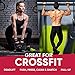 B2FIT PRO Workout Gloves With Wrist Support - Ventilated Weight Lifting Gloves With Genuine Leather Palm For Strong Grip - Gym Gloves For Men & Women - Ideal For Weightlifting, Crossfit