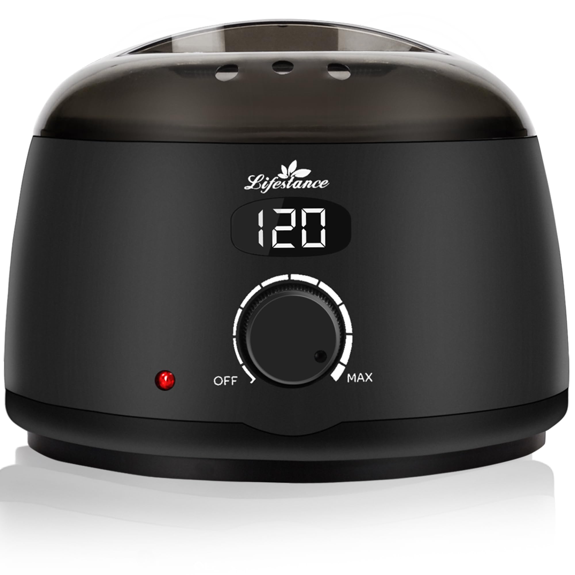Lifestance Professional Wax Pot Warmer, L2 Premium Digital Wax Melt Machine for Hair Removal, 500ml 14oz LCD Wax Heater for Hard Wax Beads Fast Heat, Home Waxing for Body Brazilian Bikini Face - Black