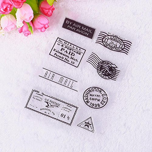 Niome Beautiful Badge Picture Transparent Rubber Stamp Seal DIY Album Craft Scrapbooking Decoration