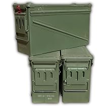 Amazon.com: Olive Drab Green Metal Ammo Storage Holder Box (17.5 ...