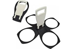 CarryAround Fold Away Cup Carrier/Caddy [Made in UK] [Black] Take-Out Coffee Soft Drink Pint Beer Beverage Holder, Sturdy Reusable Pocket Size, Festival Sports Gigs Easy Safe - hot Drinks, 2,3,4 Cups