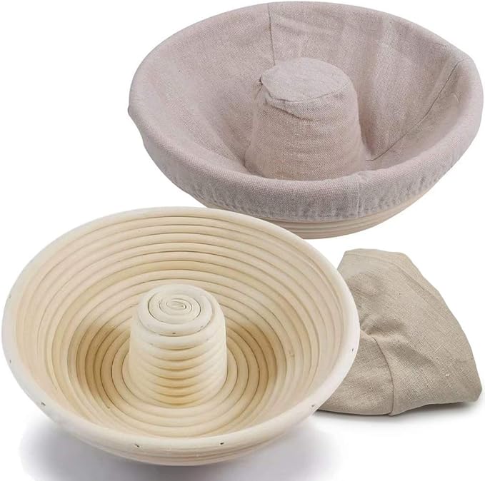 Couronne Bread Proofing Basket Brotform with Linen Liner Cloth