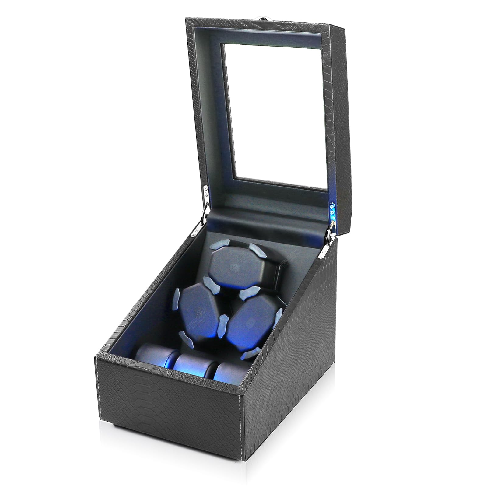 Photo 1 of FRUCASE Watch Winder for Automatic Watches Watch Box for 3+3 Automatic Winder Japanese Motor with USB Cable …