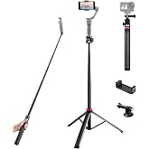 80'' Osmo-Mobile Floor Tripod-Stand Holder for DJI Osmo Mobile 8 SE 7P 7 6 5 4 / Osmo-Pocket 4 3 2 1 / Osmo Action 6 5 pro 4 3 2 1