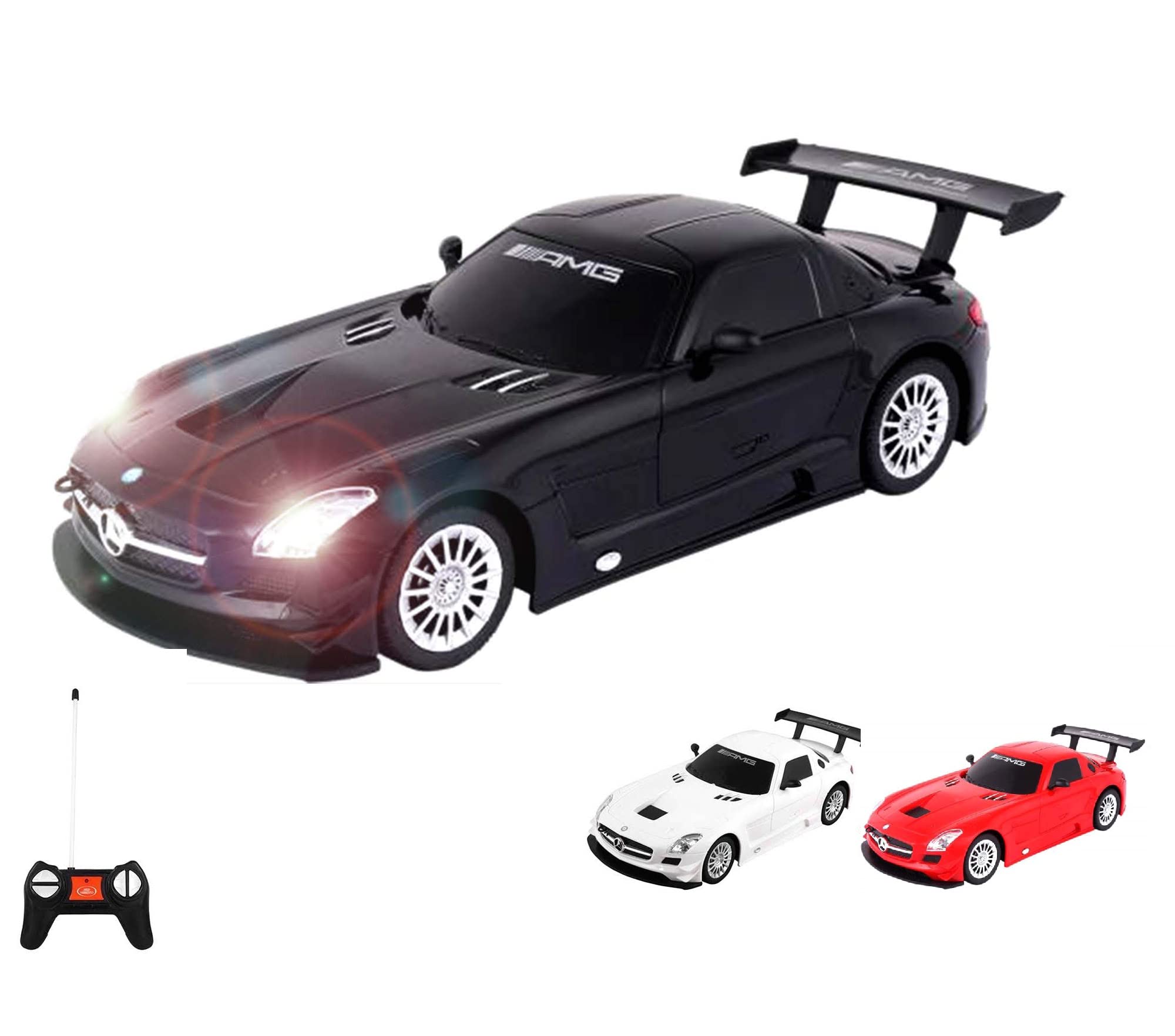 HSP Himoto Mercedes-Benz SLS AMG Black Series Remote Control Model Car 1:18 Scale with Remote Control