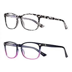 DUCO Blue Light Blocking Glasses 2 Pack Computer