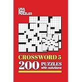 USA Best Crosswords 5: 200 Puzzles Easy to Medium for Adults with solutions