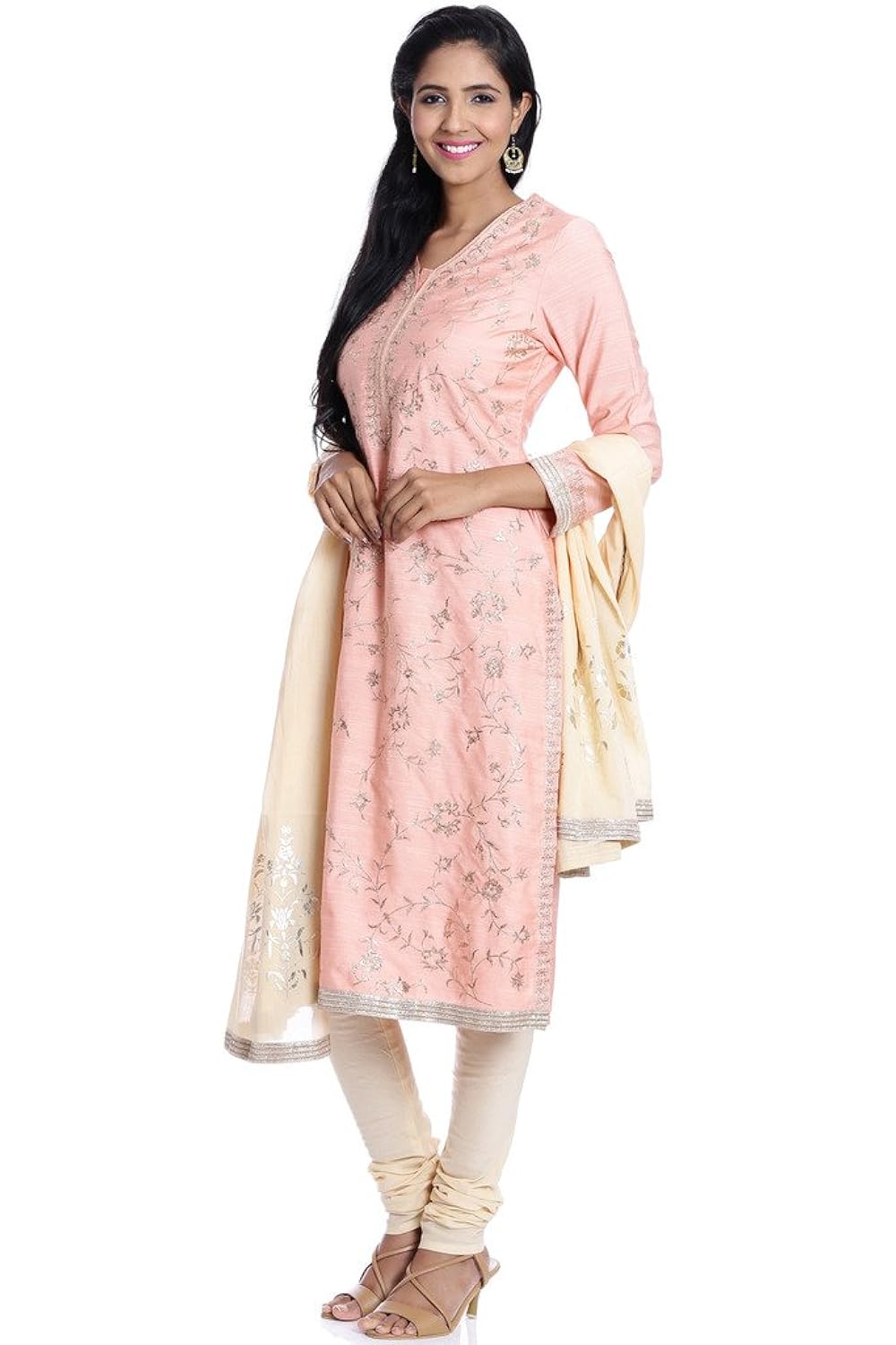 biba women's straight salwar suit