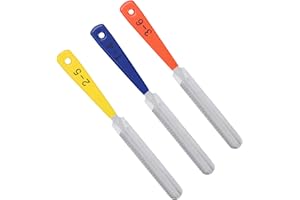 3PCS Guitar Nut File Set with Double Edge Nut Slotting File for Acoustic Electric Guitar Bass Mandolin Banjo Ukulele Luthier 