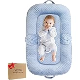 Baby Lounger,Baby Lounger for Newborn,0-24 Months,Foldable Soft Infant Lounger for Home and Travel,Baby Nest Lounger,Newborn Essentials,Multi-Use Portable lounger for Supervised Play&Tummy Time,Blue