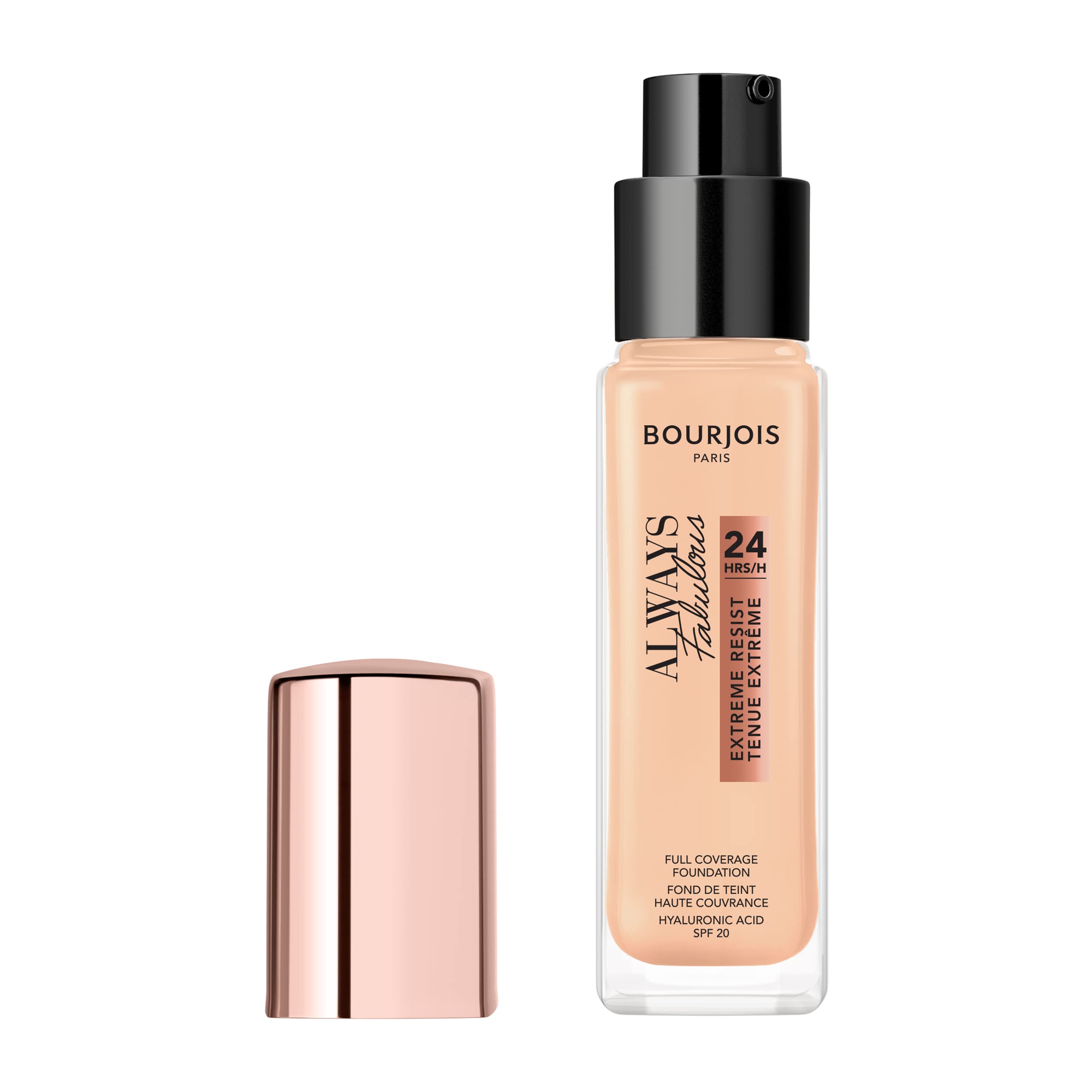 Bourjois Always Fabulous foundation, 100 rose ivory