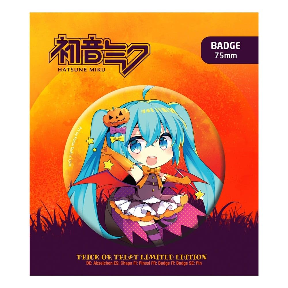 POPBuddies PIAPRO Characters: Hatsune Miku Halloween Badge