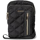 KEDZIE Quilted Puffer Crossbody Bag for Women Shoulder Lightweight Small Handbag