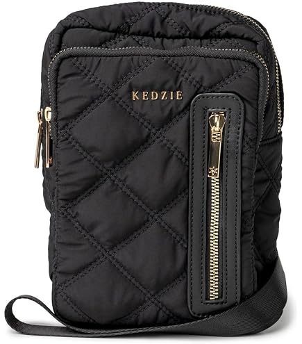 KEDZIE Cloud 9 Quilted Puffer Convertible Sling Bag (Black  display picture 3