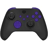 eXtremeRate Replacement Buttons for Xbox Core Wireless Controller, Purple DIY Accessories Kit LB RB LT RT Bumpers Trigers Dpad ABXY Start Back Sync Share Keys Parts for Xbox Series X & S Controller