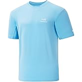 BASSDASH Men’s UPF 50+ Sun Protection Fishing Shirt Short Sleeve UV T-Shirt