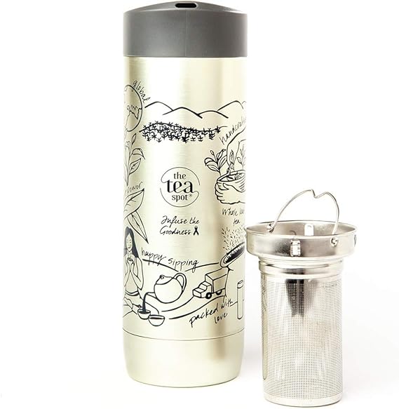 The Tea Spot, Voyager Tea Tumbler, DoubleWall Insulated