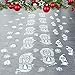 Colonel Pickles Novelties Santa Footprints - 90 Ct Footprint Floor Stickers Kit Reindeer & Elf