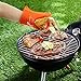 ThermoPro TP100 Silicone BBQ/Cooking Gloves Heat Resistant Up to 392°F, Chef Grilling Accessories Insulated Silicone Oven Mitts Gloves for Cooking Baking Barbecue Potholder - One Size fits All