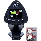 ENO MUSIC Solid Big Clip-on Professional Wind Instruments Alto Saxophone Tuner, Colorful LCD Display, Saxophone Accessories