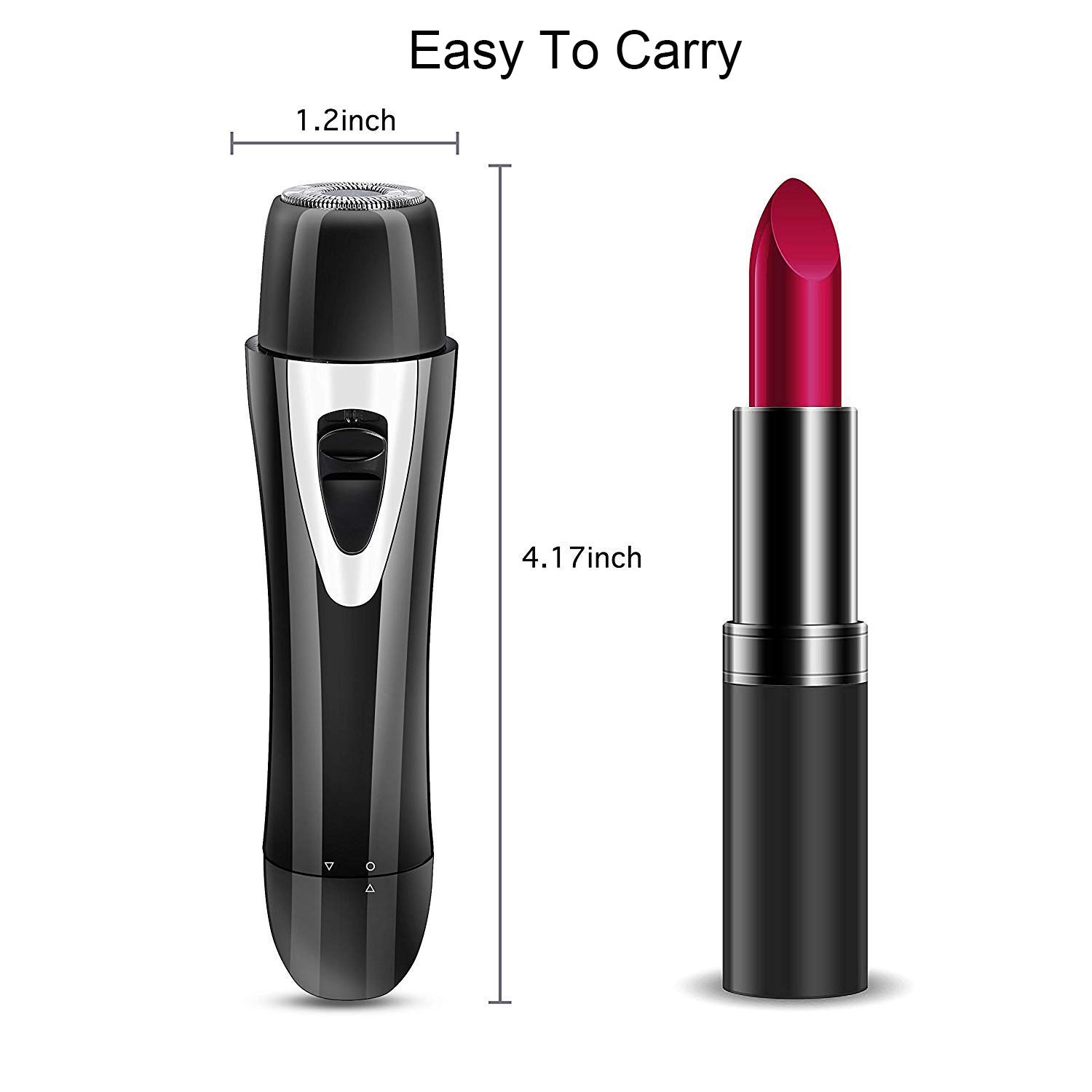 Sunvito Facial Hair Remover for Women,4 In 1 Painless Electric Hair Removal Kit Include Facial Hair Removal,Eyebrow Razor,Nose Hair Trimmer,Body Shaver with USB Charging for Home Travel (Black)