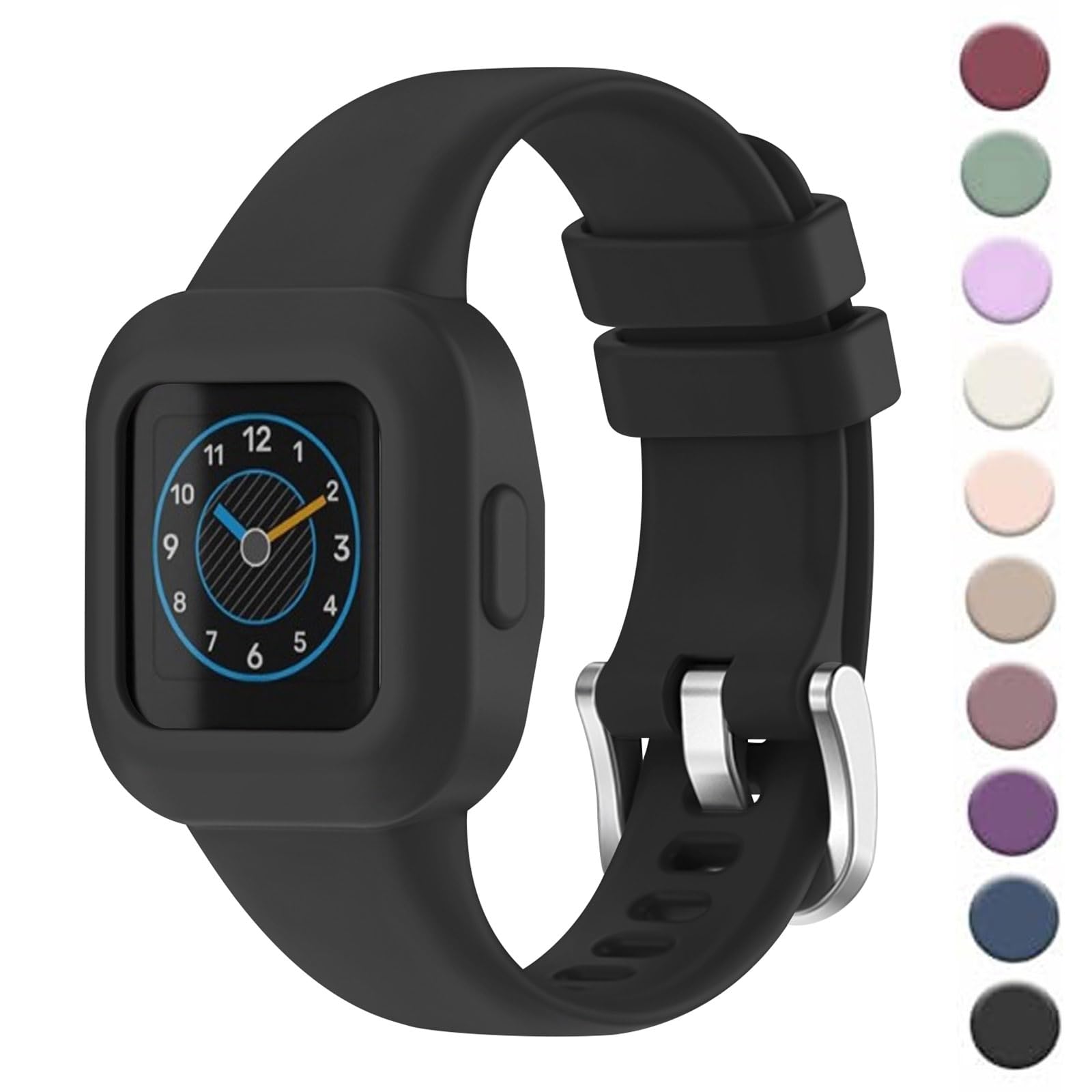 Meliya Strap for Garmin Vivofit JR 3 Kids, Soft Silicone Wristband Replacement Watch Straps for Garmin Vivofit Jr 3, Black