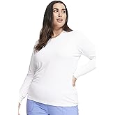 Infinity Women Long Sleeve Underscrub Knit Tee with Round Neckline Scrub T-Shirt - CK782