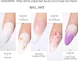 Kanorine Jelly Gel Polish Neutral Milky White 15ml Nude Set view 6