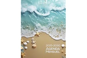 Agenda Mensuel 2025-2030: 6 ans Du 1 janvier 2025 jusqu'a le 31 Décember 2030