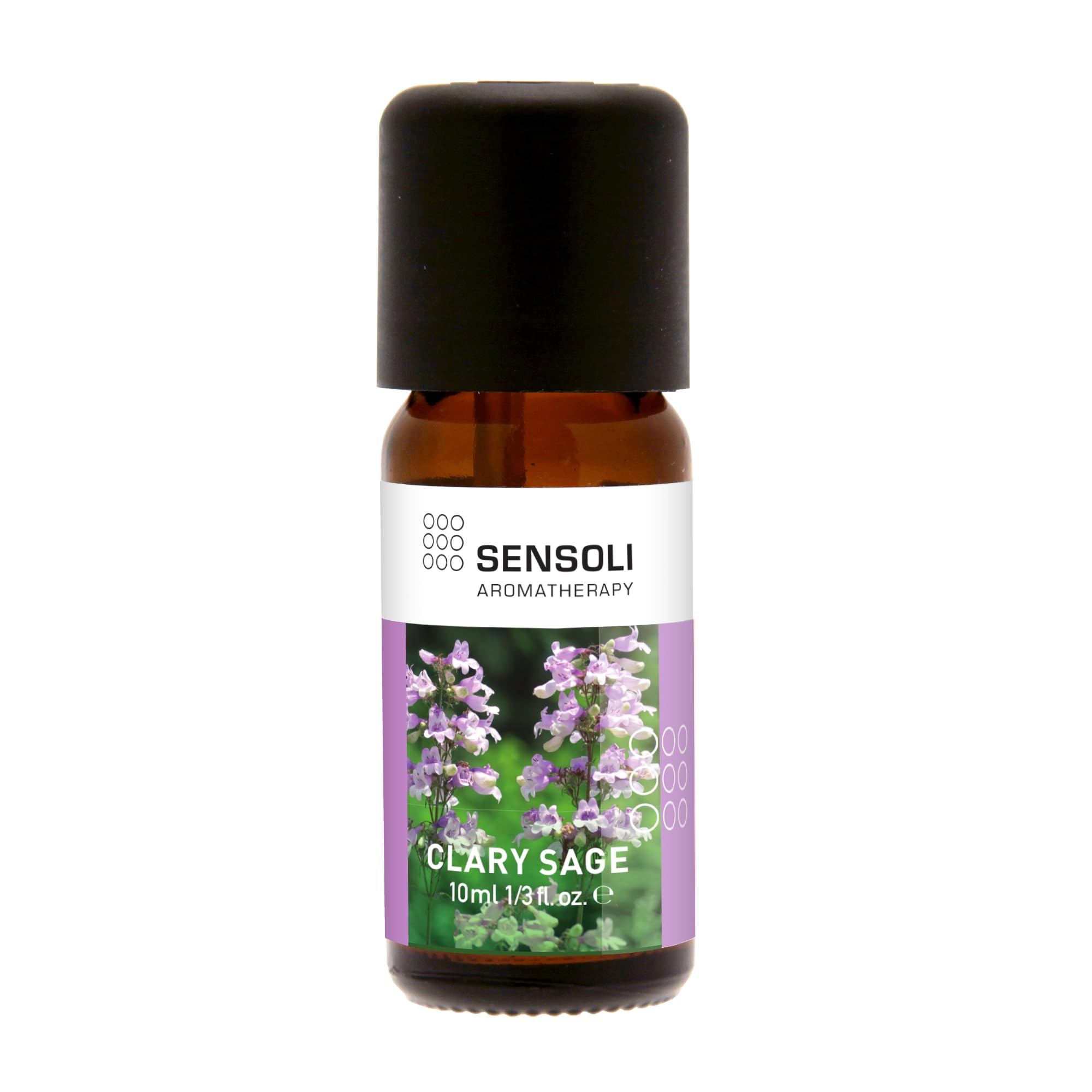 Sensoli Clary Sage Essential Oil 10ml - Pure and Natural Essential Oil for Aromatherapy and Diffusers, Neutral